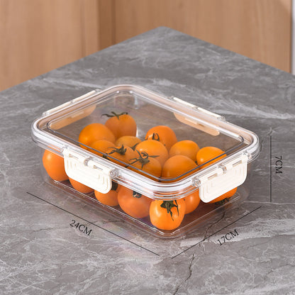 Kitchen Gadget Compartments Divided Serving Tray with Lid Veggie Tray Portable Snack Box Food Container for Biscuits Candy Fruits Nuts